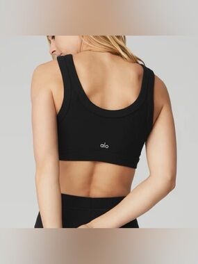 Alo Yoga Wellness Bra, Black Sz MED